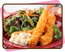 運動会に入ってほしい！ 絶品タルタルソースの エビフライ！